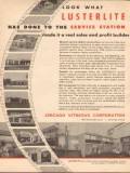chicago vitreous corp 1955 lusterlite service station vintage ad chicago vitreous corp 1955 lusterlite service station vintage ad