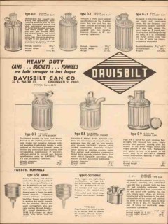 davisbilt can company 1955 heavy duty cans buckets funnels vintage ad davisbilt can company 1955 heavy duty cans buckets funnels vintage ad