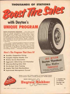 dayton rubber 1955 stations boost tire sales unique program vintage ad dayton rubber 1955 stations boost tire sales unique program vintage ad