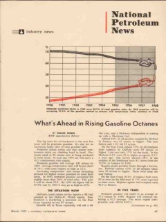 national petroleum news 1955 rising gasoline octanes vintage article
