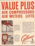 gilbert barker mfg company 1955 value plus compressor meter vintage ad