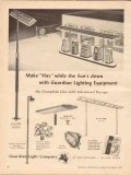 guardian light company 1955 make hay suns down lighting vintage ad