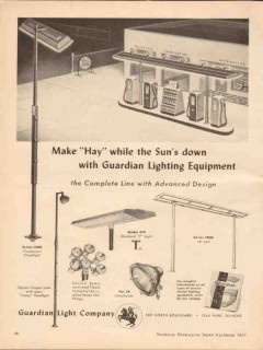 guardian light company 1955 make hay suns down lighting vintage ad guardian light company 1955 make hay suns down lighting vintage ad