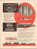 Heil Company 1955 Vintage Ad R J Oil Refining Petroleum Tank Transport