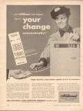 national cash register 1955 figures change automatically vintage ad