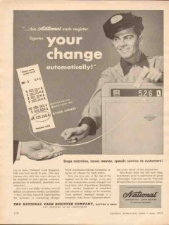 national cash register 1955 figures change automatically vintage ad national cash register 1955 figures change automatically vintage ad