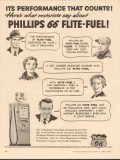 Phillips Petroleum Company 1955 Vintage Ad Gasoline Performance Counts Phillips Petroleum Company 1955 Vintage Ad Gasoline Performance Counts