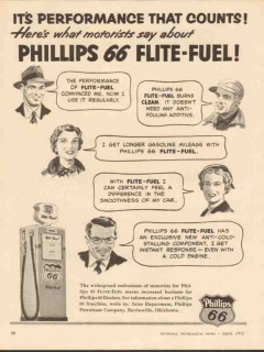 Phillips Petroleum Company 1955 Vintage Ad Gasoline Performance Counts Phillips Petroleum Company 1955 Vintage Ad Gasoline Performance Counts