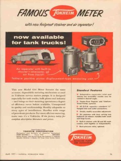 Tokheim Corp 1955 Vintage Ad Gasoline Tank Truck Meter Now Available Tokheim Corp 1955 Vintage Ad Gasoline Tank Truck Meter Now Available