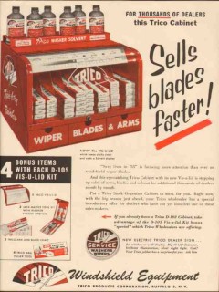 trico products corp 1955 sells blades faster windshield vintage ad