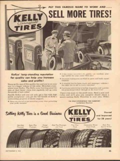 kelly-springfield tire co 1952 famous name sell more tires vintage ad kelly-springfield tire co 1952 famous name sell more tires vintage ad