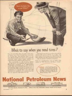 national petroleum news 1952 say when you need tires media vintage ad national petroleum news 1952 say when you need tires media vintage ad