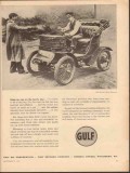 Gulf Oil Corp 1952 Vintage Ad De Dion Bouton Motorette Motoring Car