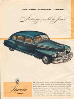 ford motor company 1946 perfect introduction lincoln car vintage ad