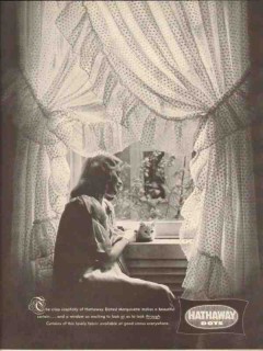 hathaway dots 1946 dotted marquisette fabric window curtain vintage ad hathaway dots 1946 dotted marquisette fabric window curtain vintage ad