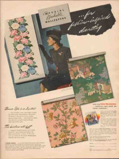 imperial paper color corp 1946 fashion inspired decorating vintage ad