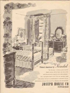 joseph horn company 1946 federal american kindel furniture vintage ad