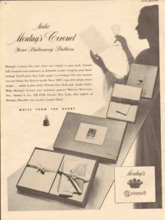 montag brothers inc 1946 coronet stationary pattern vintage ad montag brothers inc 1946 coronet stationary pattern vintage ad