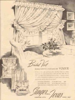 sanger bros 1946 bridal veil marquisette curtains by vogue vintage ad sanger bros 1946 bridal veil marquisette curtains by vogue vintage ad