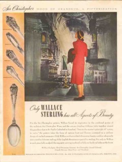 wallace silversmiths 1946 sir christopher mood of grandeur vintage ad