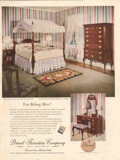 drexel furniture company 1947 belong olde-salem collection vintage ad