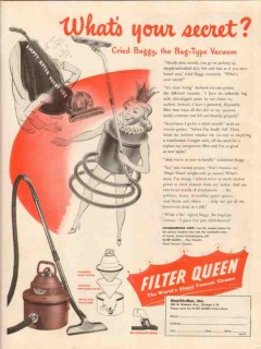 health-mor inc 1947 whats your secret filter queen vacuum vintage ad