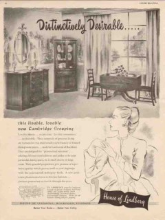 house of lindberg 1947 desirable cambridge group furniture vintage ad