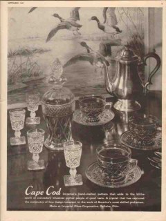 imperial glass corp 1947 cape cod hand crafted pattern vintage ad