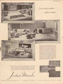 jordan marsh company 1947 conant ball modern furniture vintage ad