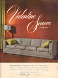 kroehler mfg company 1947 valentine-seaver sofa furniture vintage ad