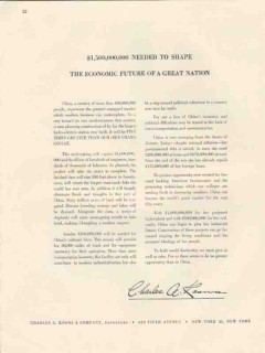 charles a koons inc 1947 shape economic future great nation vintage ad