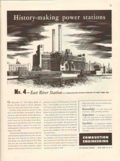 combustion engineering 1947 east river con ed power station vintage ad