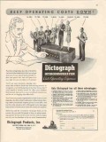 dictagraph products inc 1947 keep operating cost down vintage ad