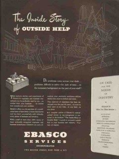 ebasco services inc 1947 inside story outside help industry vintage ad