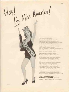 felt and tarrant mfg company 1947 miss america comptometer vintage ad felt and tarrant mfg company 1947 miss america comptometer vintage ad