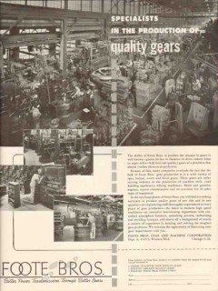 foote bros gear machine corp 1947 specialists production vintage ad