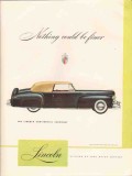 ford motor company 1947 nothing finer lincoln cabriolet car vintage ad