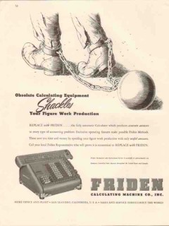 friden calculating machine co 1947 shackles work production vintage ad friden calculating machine co 1947 shackles work production vintage ad