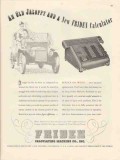 friden calculating machine co 1947 old jaloppy equipment vintage ad