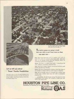 houston pipe line company 1947 victoria wharton tx textile vintage ad houston pipe line company 1947 victoria wharton tx textile vintage ad