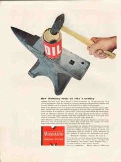 monsanto chemical company 1947 chemistry oil takes beating vintage ad monsanto chemical company 1947 chemistry oil takes beating vintage ad