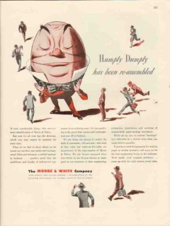 moore white company 1947 humpty dumpty paper making machine vintage ad