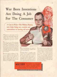 p r mallory company 1947 war born inventions for consumer vintage ad
