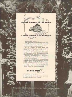 st regis paper company 1947 home freezer panelyte plastic vintage ad