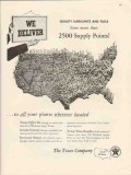 Texas Company 1947 Vintage Ad Texaco We Deliver Lubricants Fuels