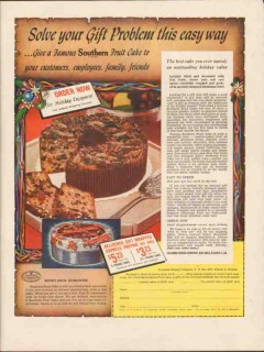 columbia baking company 1947 solve gift problem fruit cake vintage ad columbia baking company 1947 solve gift problem fruit cake vintage ad