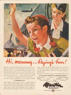 glenn l martin company 1947 flyings fun aircraft airplane vintage ad glenn l martin company 1947 flyings fun aircraft airplane vintage ad