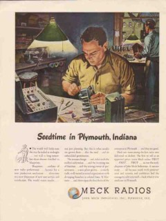 john meck industries 1947 seedtime plymouth indiana radio vintage ad john meck industries 1947 seedtime plymouth indiana radio vintage ad