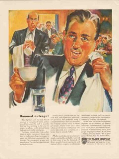 mcbee company 1947 damned outrage business forms procedures vintage ad