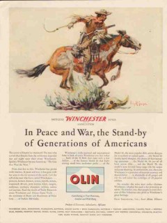 olin industries 1947 winchester arms philip r goodwin art vintage ad